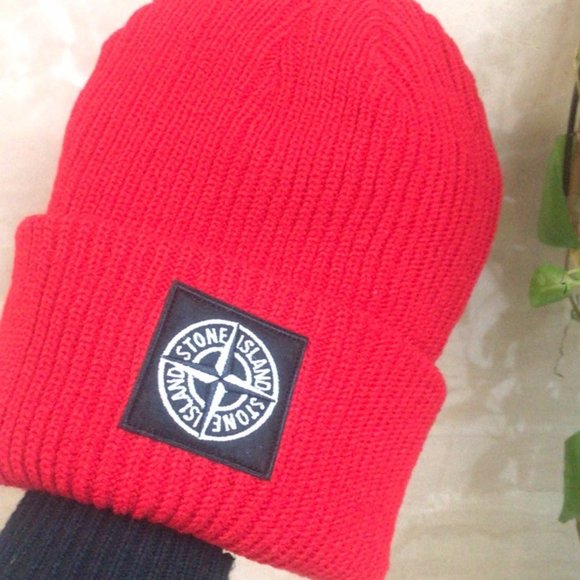 Stone Island red hat new 100%auth main image 6
